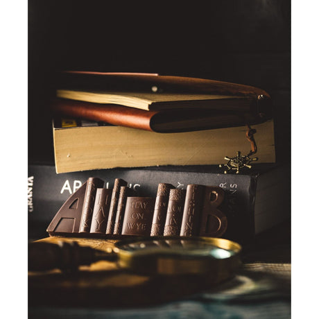 Brecon Chocolates Solid Dark Chocolate Book Ends - Old Railway Line Garden Centre