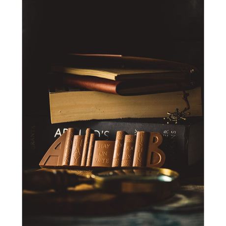 Brecon Chocolates Solid Milk Chocolate Book Ends - Old Railway Line Garden Centre