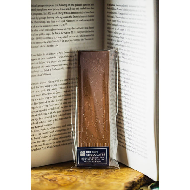 Brecon Chocolates Solid Milk Chocolate Bookmark - Old Railway Line Garden Centre