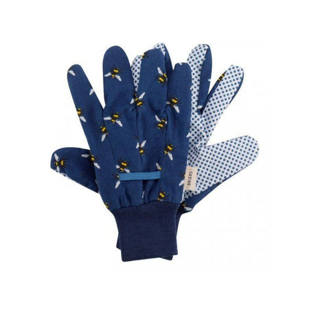 Briers Bees Cotton Grips Triple Pack Gloves - Medium - Old Railway Line Garden Centre