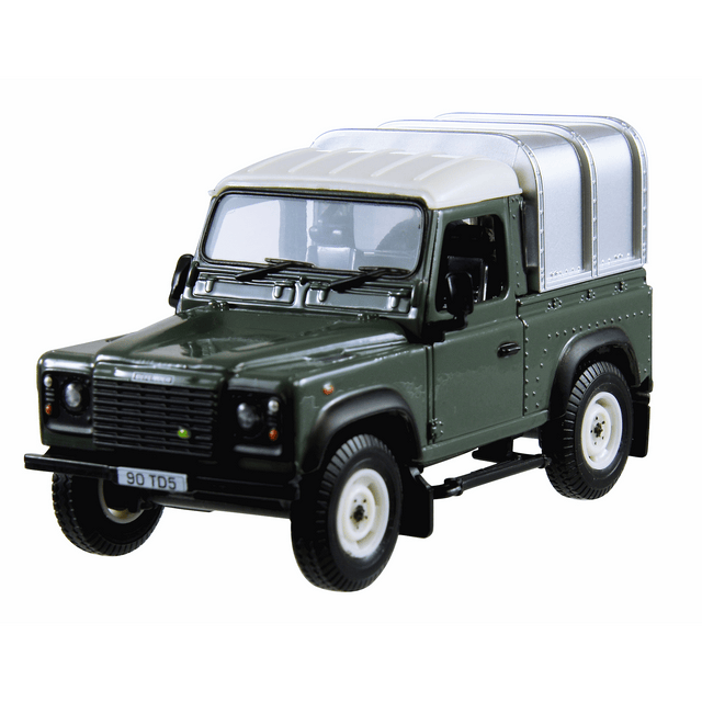 Britain’s Land Rover Defender 90 with Canopy - Old Railway Line Garden Centre