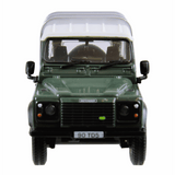 Britain’s Land Rover Defender 90 with Canopy - Old Railway Line Garden Centre