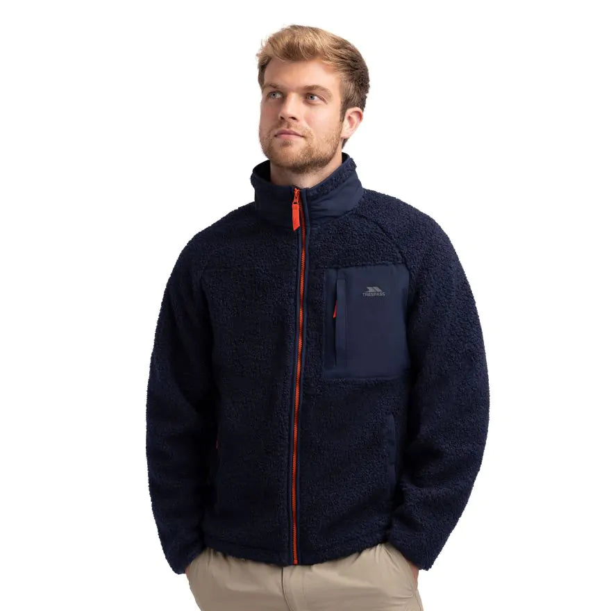 Trespass Brookes AT400 Full Zip Men's Fleece - Navy