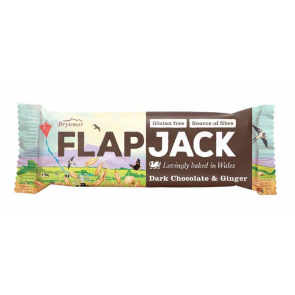 Brynmor 80g Dark Chocolate & Ginger Flapjack Bar