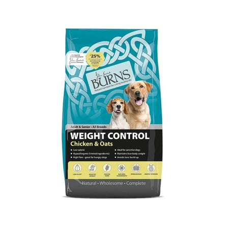 Burns 6kg Weight Control Chicken & Oats Senior Dog Food - Old Railway Line Garden Centre
