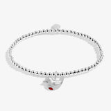 Joma Jewellery Silver Plated A Little 'Chirstmas Robin' Children's Bracelet