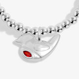 Joma Jewellery Silver Plated A Little 'Chirstmas Robin' Children's Bracelet