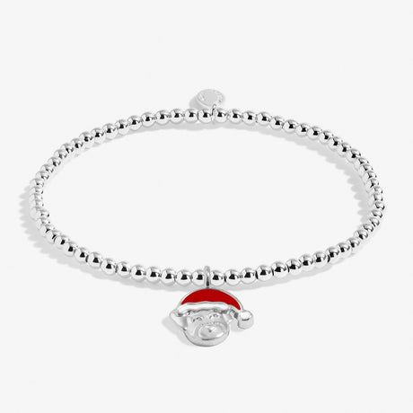 Joma Jewellery Silver Plated A Little 'Santa Paws' Children's Bracelet