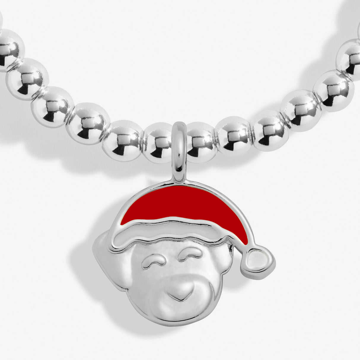 Joma Jewellery Silver Plated A Little 'Santa Paws' Children's Bracelet