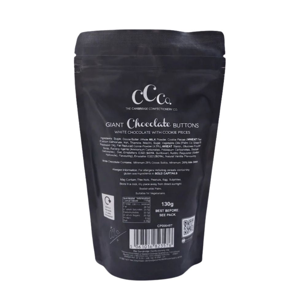 The Cambridge Confectionery Company 130g Cookies & Cream Chocolate Buttons