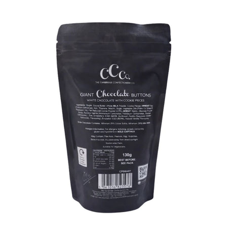 The Cambridge Confectionery Company 130g Cookies & Cream Chocolate Buttons