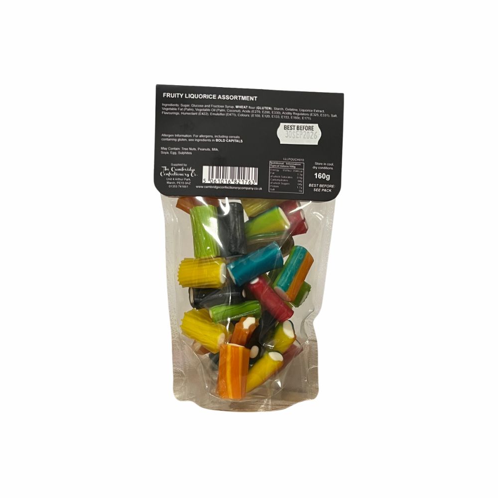 Cambridge Confectionery Company 165g Fruity Liquorice Assorted
