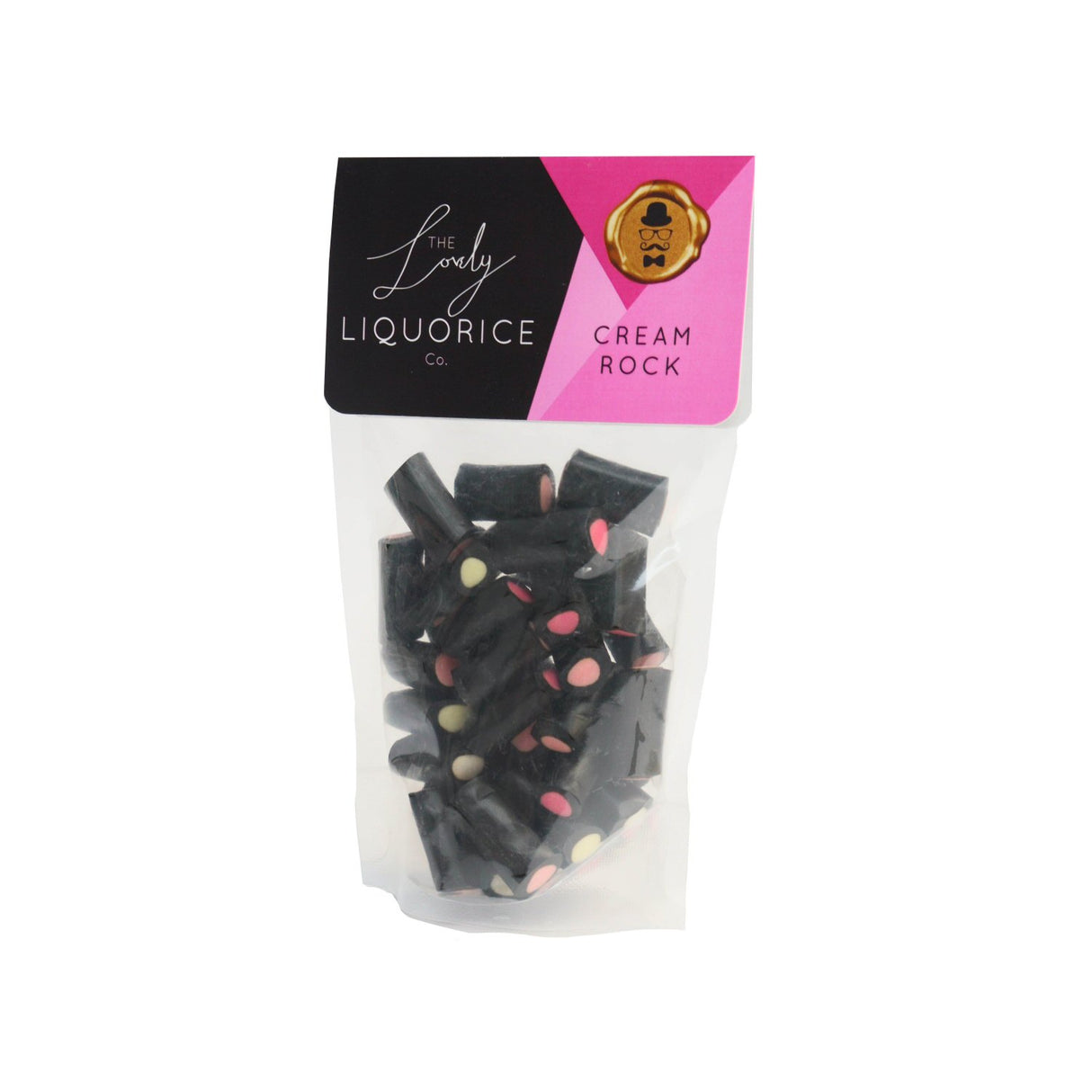 Cambridge Confectionery Company 165g Liquorice Cream Rock