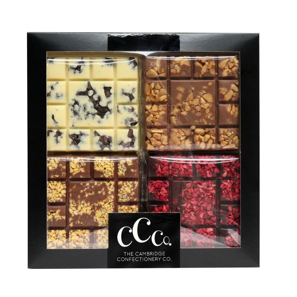 The Cambridge Confectionery Company 4 Chocolate Squares Variety Box