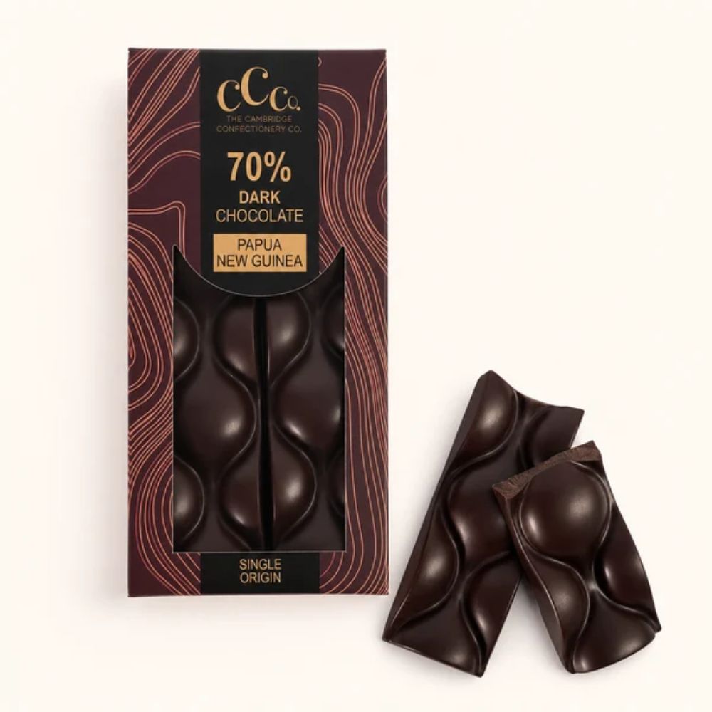 Cambridge Confectionery Company 100g 70% Dark Chocolate Bar - Papua New Guinea