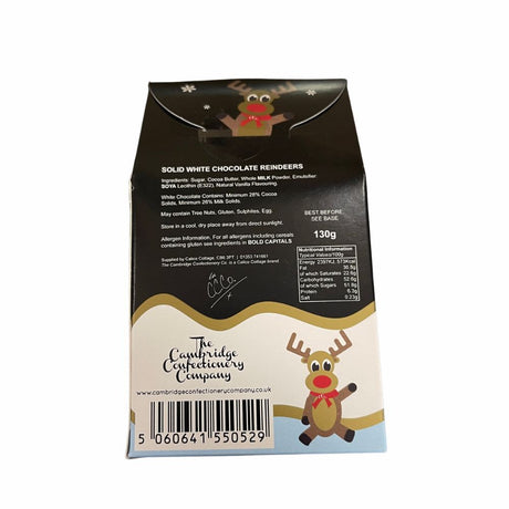 Cambridge Confectionery Company Solid White Chocolate Reindeers