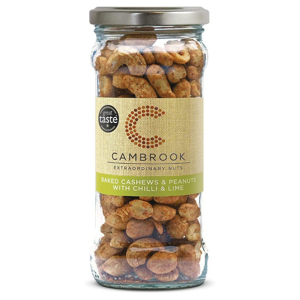 Cambrook 170g Baked Cashew & Peanuts with Chilli & Lime Jar