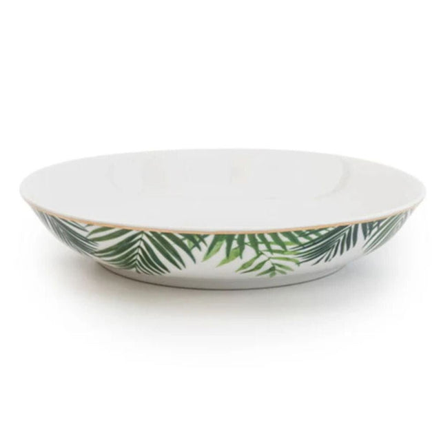 Candlelight Home 21cm Eden Decal Pasta Bowl - Emerald Green - Old Railway Line Garden Centre