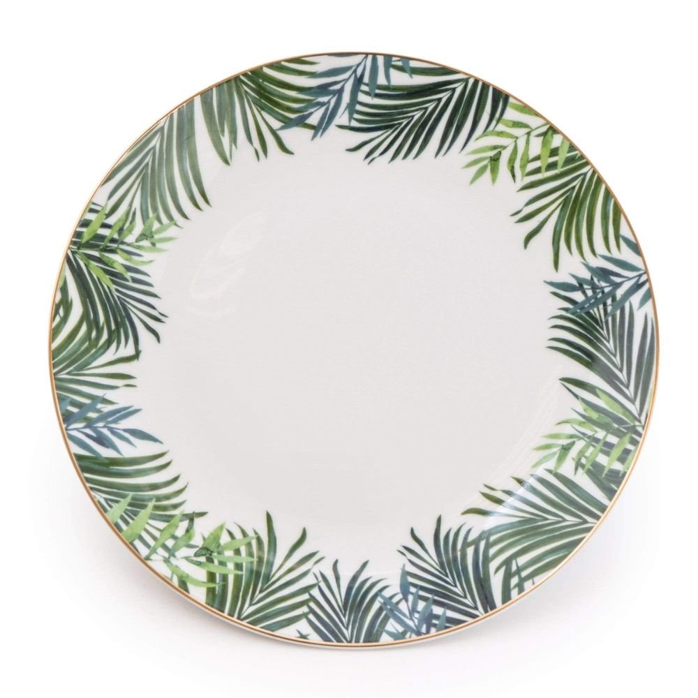 Candlelight Home 27cm Eden Decal Dinner Plate - Emerald Green - Old Railway Line Garden Centre