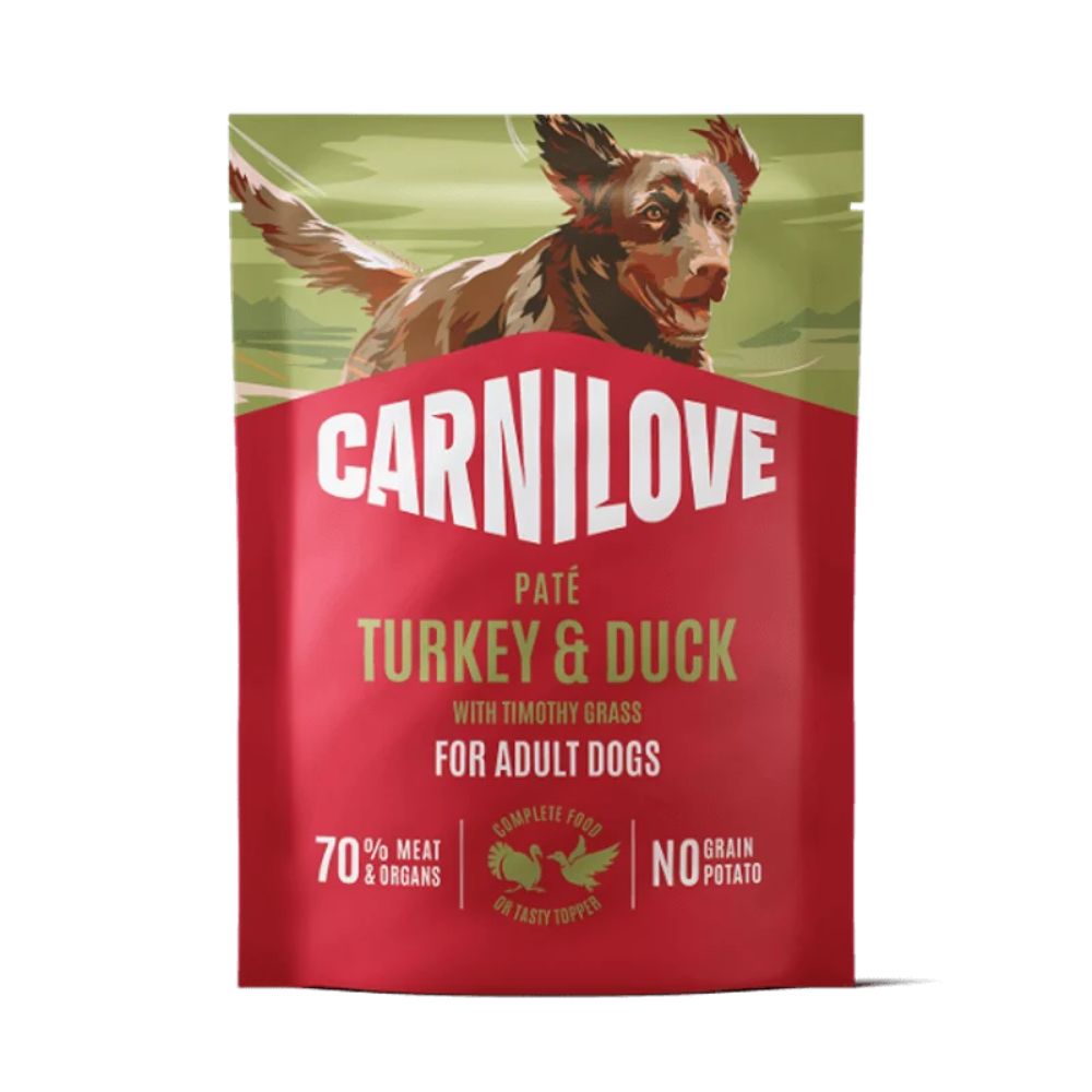 Carnilove 300g Turkey, Duck & Timothy Grass Dog Food Pouch