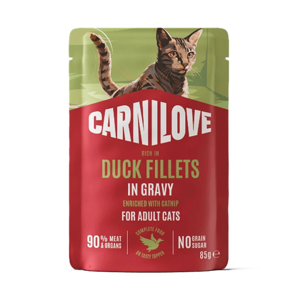 Carnilove 85g Duck & Catnip in Gravy Cat Food Pouch