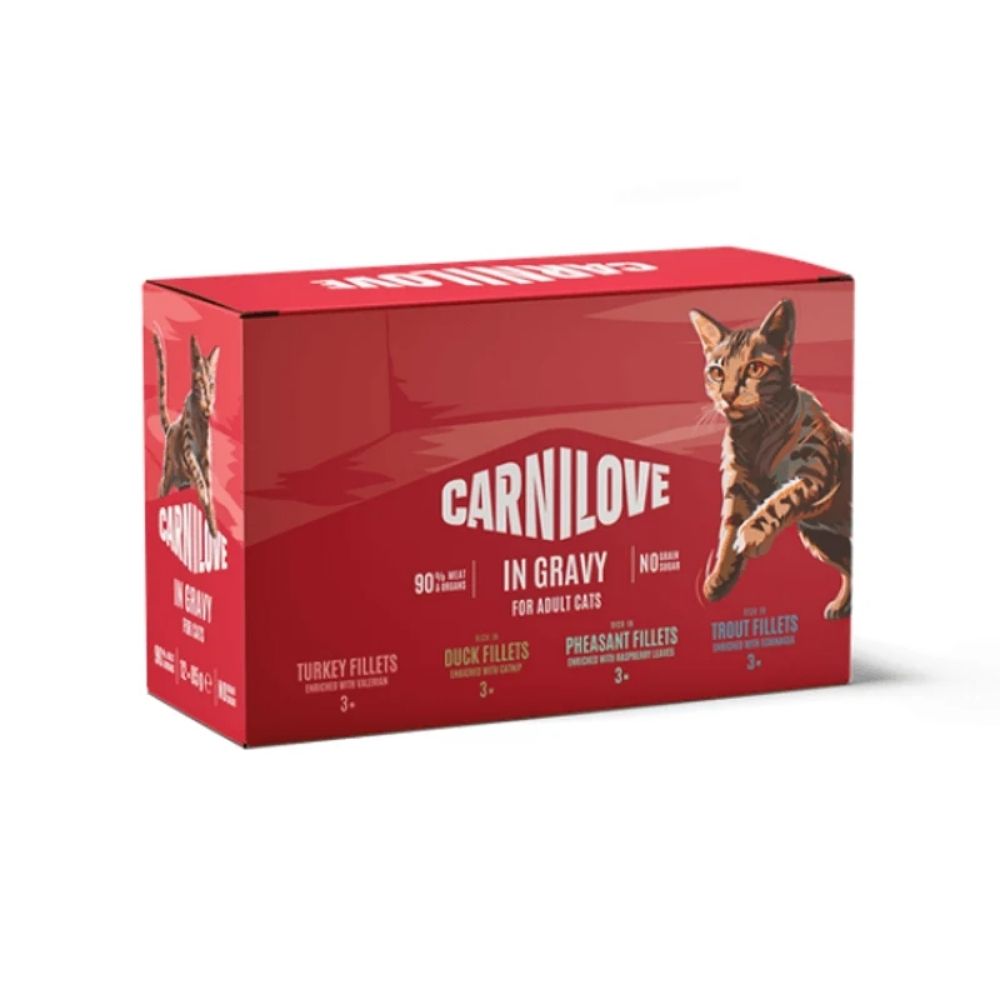 Carnilove 85g Multipack Cat Food Pouches - 12 Pack