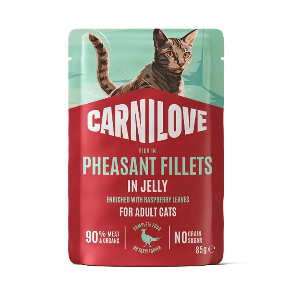 Carnilove 85g Pheasant & Raspberry in Jelly Cat Food Pouch
