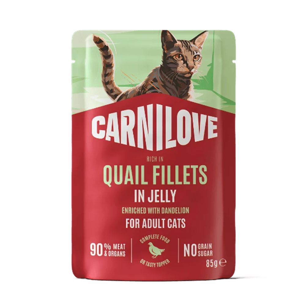 Carnilove Carnilove 85g Quail & Dandelion in Jelly Cat Food Pouch