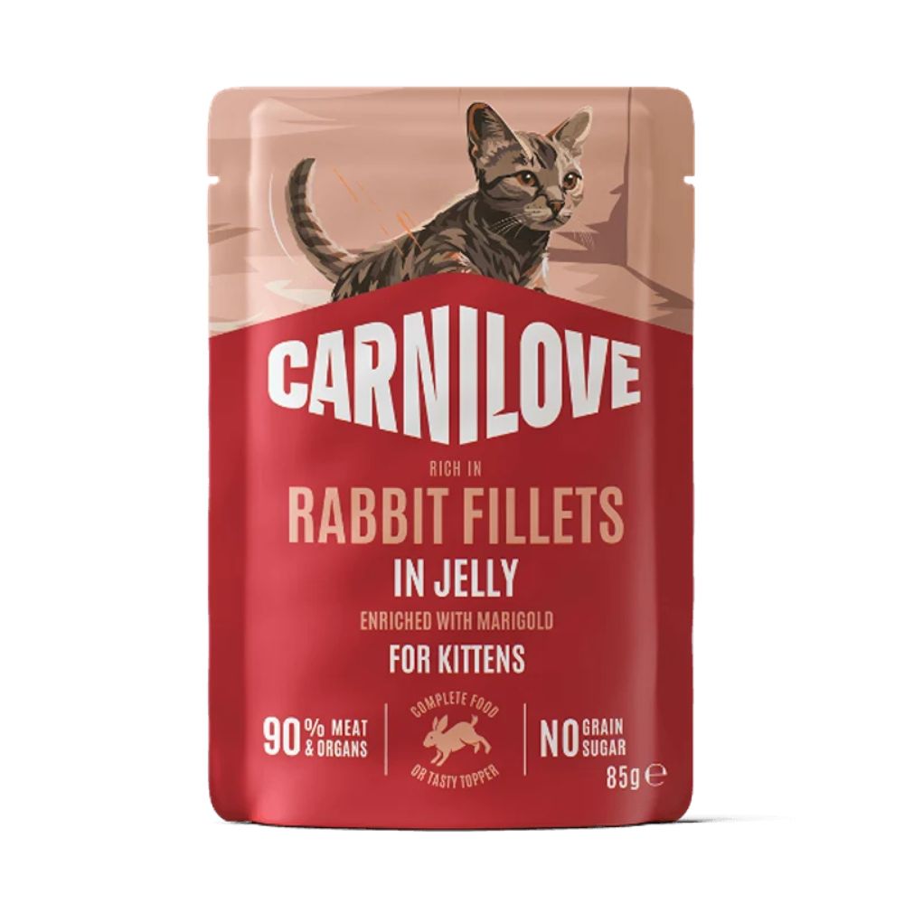 Carnilove 85g Rabbit & Marigold in Jelly Cat Food Pouch