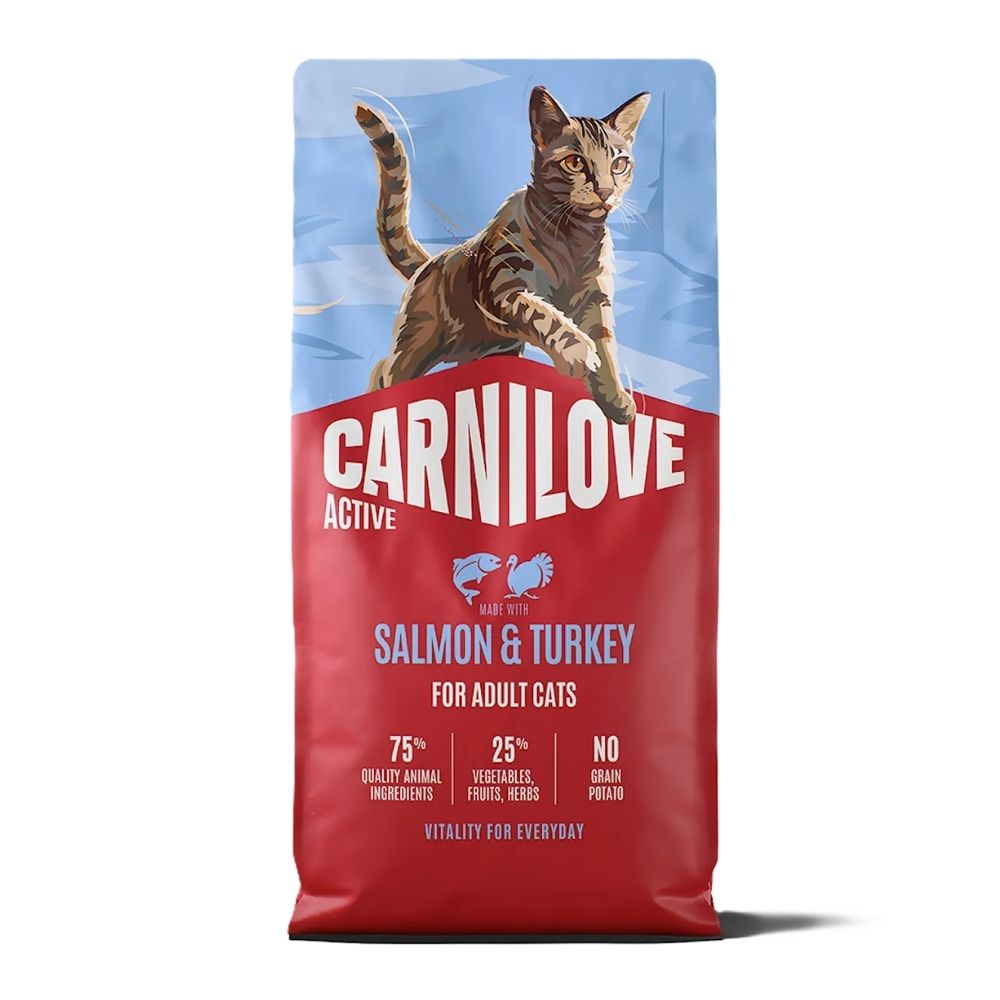 Carnilove Active Cat 6kg Salmon & Turkey Adult Cat Foot
