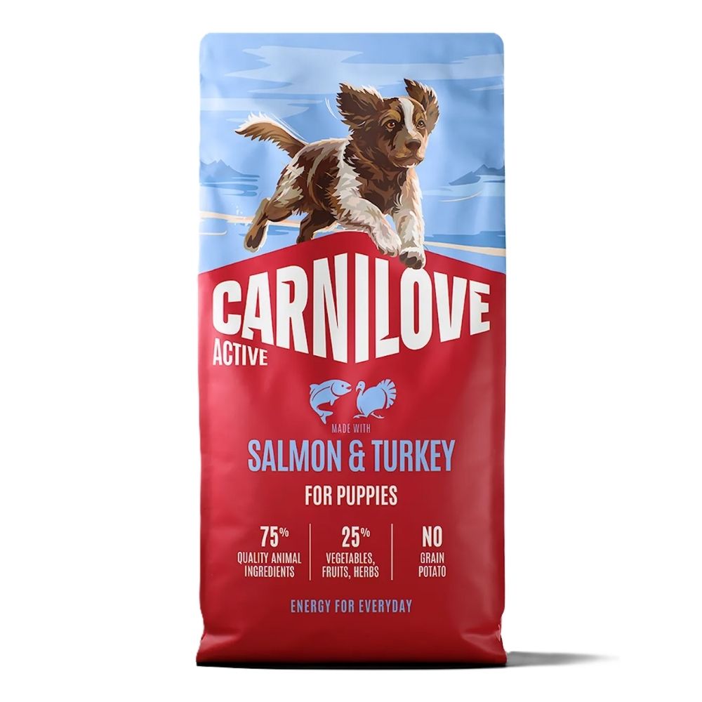 Carnilove Active Dog 12kg Salmon & Turkey Puppy Food