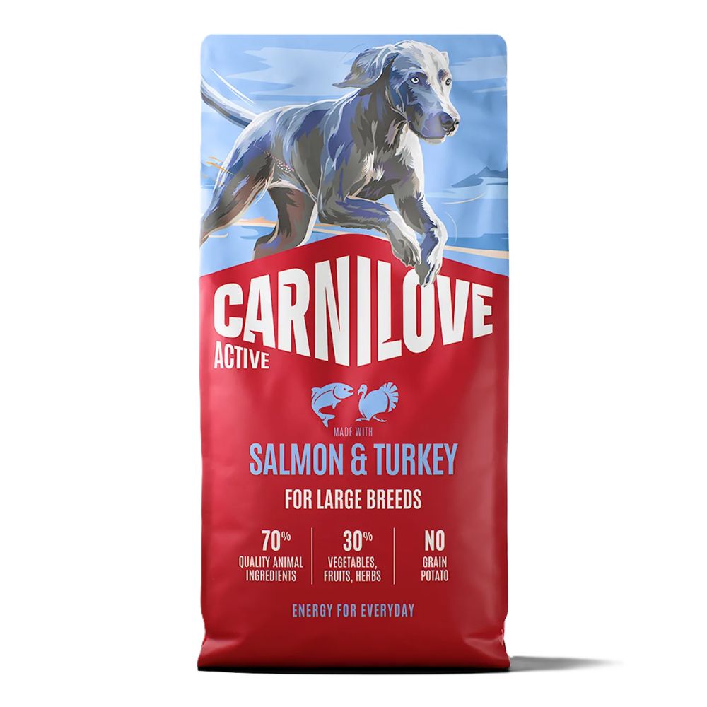 Carnilove Active Dog 4kg Salmon & Turkey Large Breed Dog Food