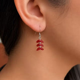 Carrie Elspeth Eclipse Earrings - Raspberry