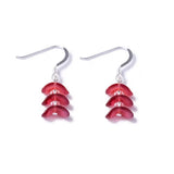 Carrie Elspeth Eclipse Earrings - Raspberry