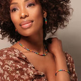 Carrie Elspeth Kaleidoscope Full Jasper & Agate Necklace - Old Railway Line Garden Centre