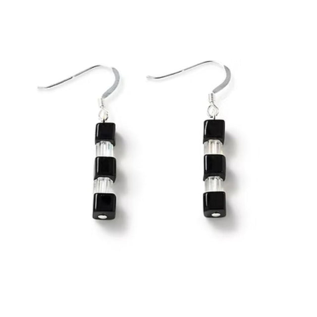 Carrie Elspeth Monochrome Geo Earrings - Old Railway Line Garden Centre