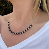 Carrie Elspeth Monochrome Geo Links Necklace - Old Railway Line Garden Centre