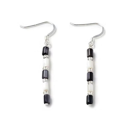 Carrie Elspeth Monochrome Seashell Earrings - Old Railway Line Garden Centre