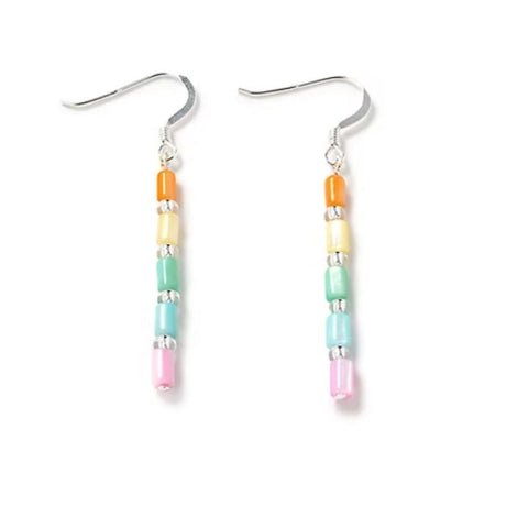 Carrie Elspeth Pastel Rainbow Seashell Earrings - Old Railway Line Garden Centre