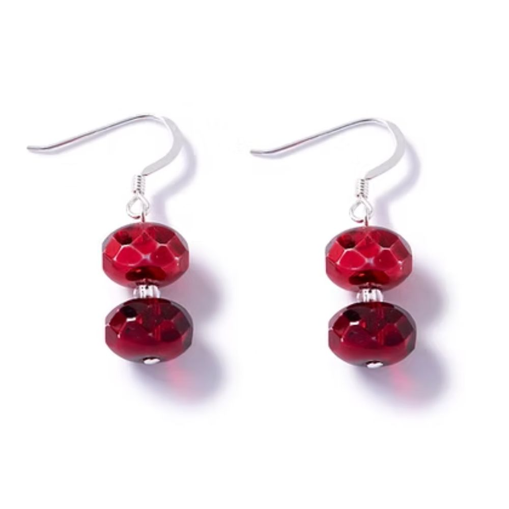 Carrie Elspeth Ruby Shimmer Earrings