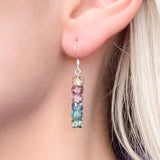 Carrie Elspeth Shimmer Drums Pastel Beaded Drop Earrings - Old Railway Line Garden Centre