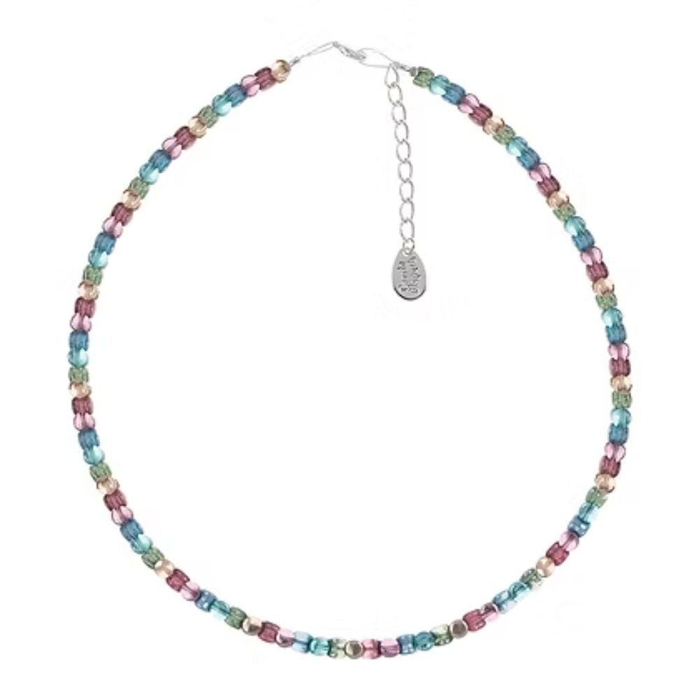 Carrie Elspeth Shimmer Drums Pastel Beaded Necklace - Old Railway Line Garden Centre