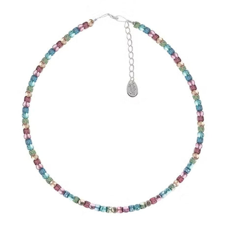 Carrie Elspeth Shimmer Drums Pastel Beaded Necklace - Old Railway Line Garden Centre