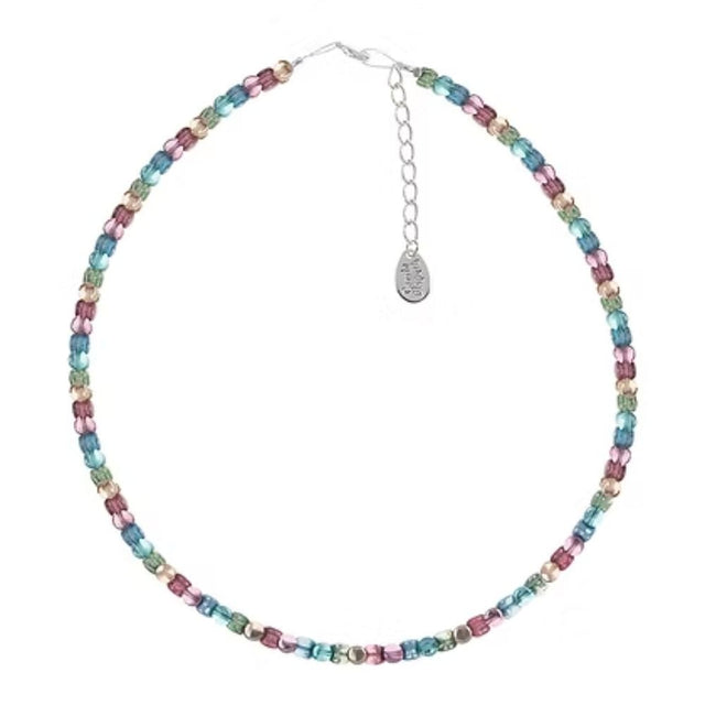 Carrie Elspeth Shimmer Drums Pastel Beaded Necklace - Old Railway Line Garden Centre