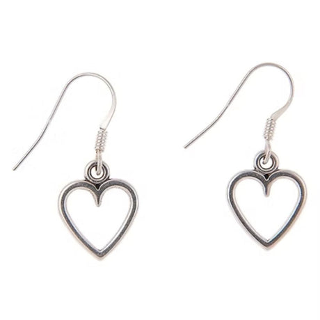 Carrie Elspeth Small Open Heart Earrings - Old Railway Line Garden Centre