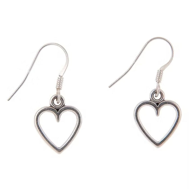 Carrie Elspeth Small Open Heart Earrings - Old Railway Line Garden Centre