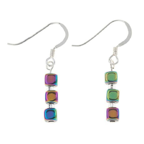 Carrie Elspeth Spectrum Cubes Earrings EH1722 - 1723 - Old Railway Line Garden Centre