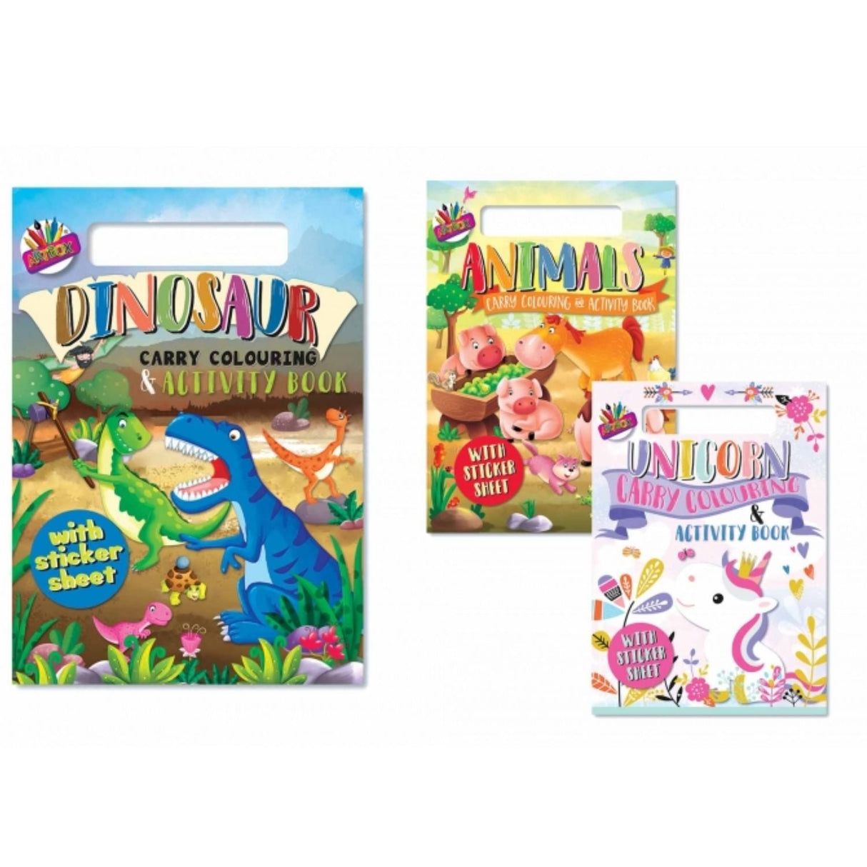 Carry Along Colouring & Activity Pads (Choice of 3) - Old Railway Line Garden Centre