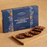 Cartwright & Butler 100g Dark Chocolate and Orange Florentines | Gold Christmas Carton