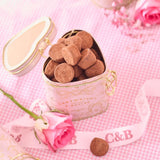 Cartwright & Butler 180g Chocolate & Hazelnut Truffles in Heart Tin